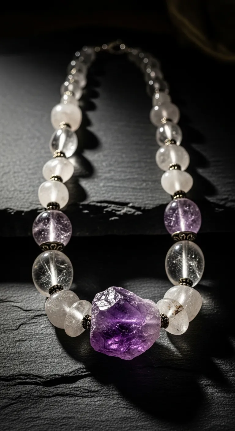 Detalle de Collares de piedra natural