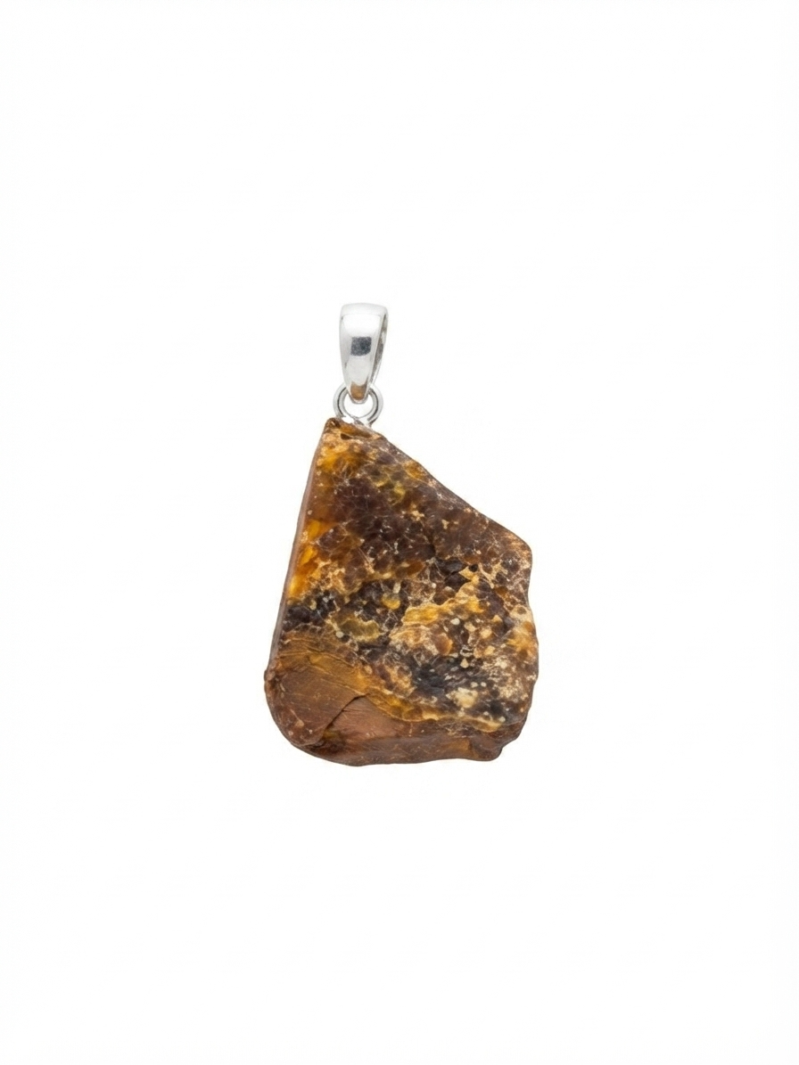 Colgante de ojo de tigre natural – Piedra protectora artesanal - imagen 2