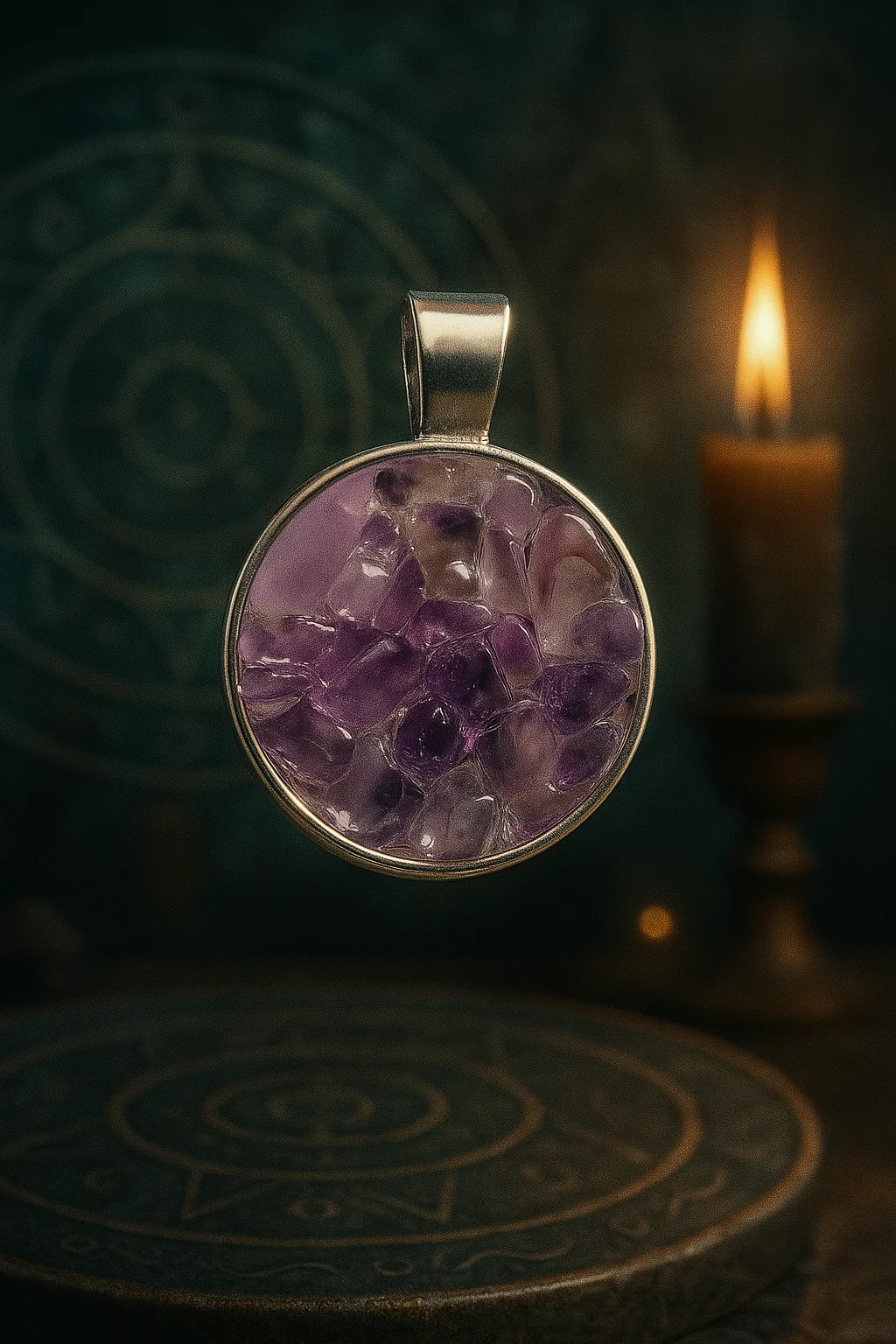 Colgante de Amatista – Serenidad, Protección y Equilibrio Espiritual