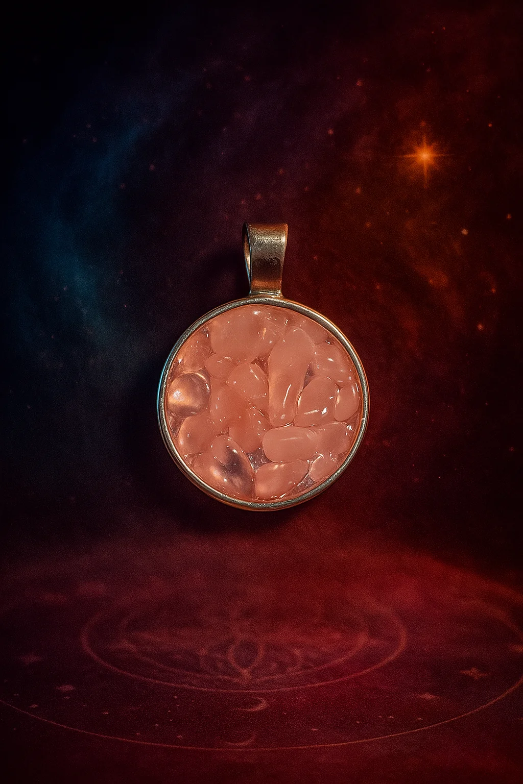 Colgante de Cuarzo Rosa – Amor, Armonía y Energía Suave